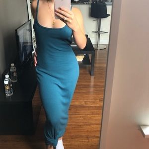 MISSGUIDED tie front cami dress